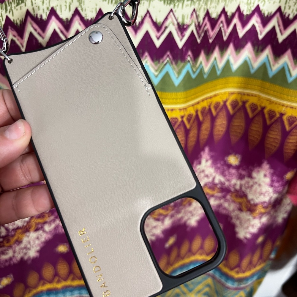Taupe Bandolier iPhone 12 Pro